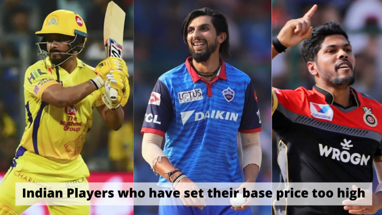 Indian Players who have set their base price too high