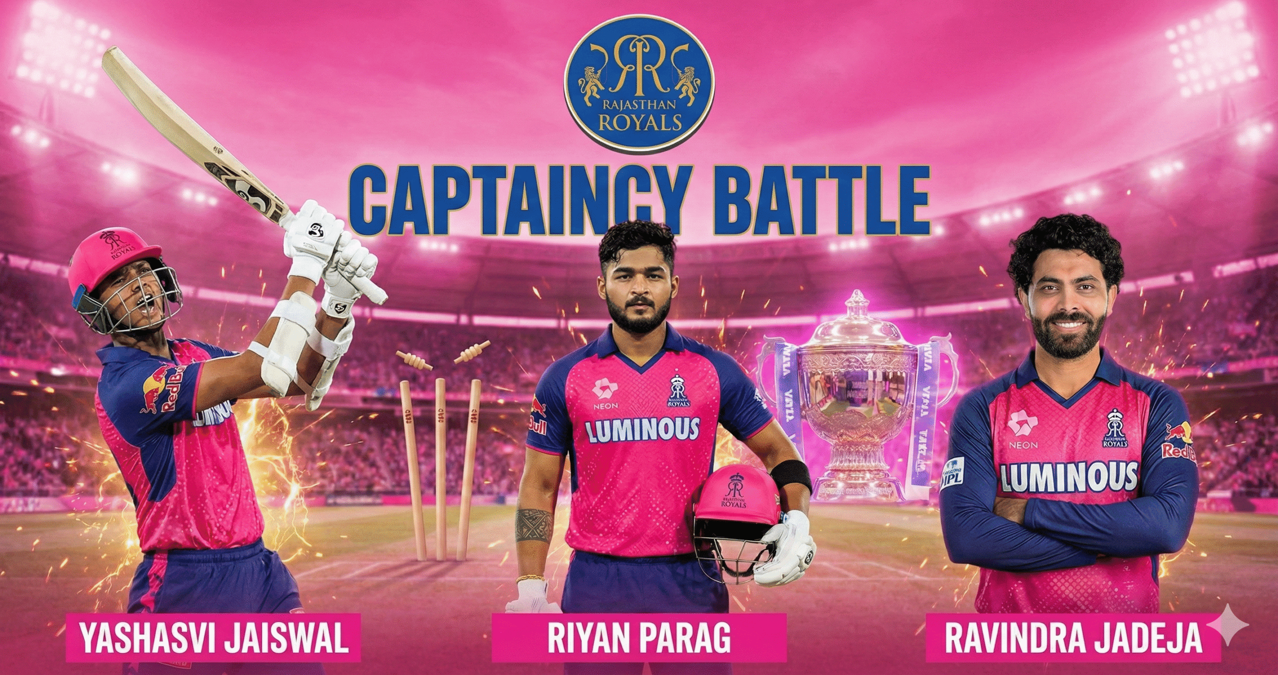You are currently viewing The Big Battle: Jadeja, Jaiswal, or Parag – Who Will Be the New Captain of Rajasthan?