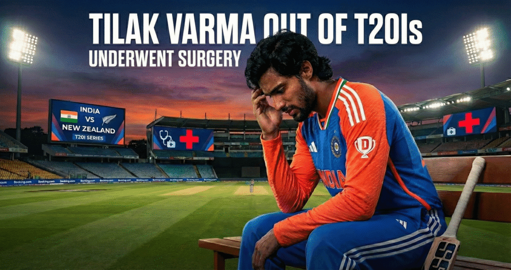 India vs New Zealand: Tilak Varma Out of First Three T20Is