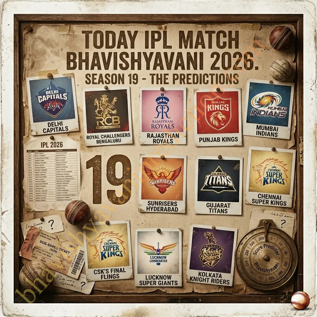 Today IPL Match Toss Bhavishyavani